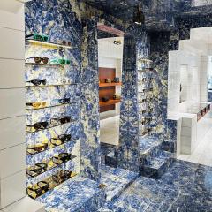 Bolivian Blue Marble Slab Luxury Natural Stone