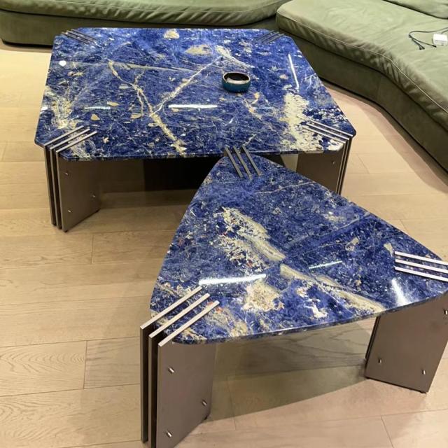 Bolivian Blue Marble Slab Luxury Natural Stone