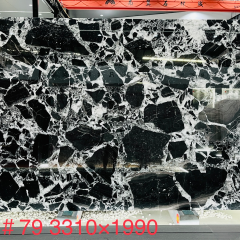 Luxury Bvlgari Black Marble Slab