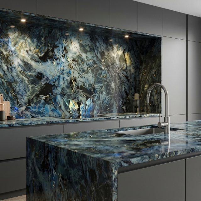 Blue Jade Granite Slab Natural Stone