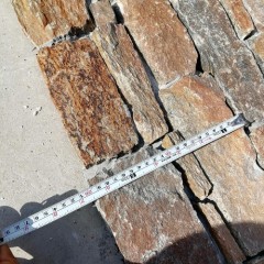 Rusty Quartzite Ledgestone Culture Stone Veneer for Wall Cladding