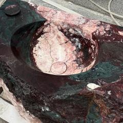 Emerald Green Marble Wash Basin Natural Stone Vessel Sink