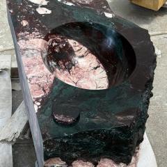 Emerald Green Marble Wash Basin Natural Stone Vessel Sink