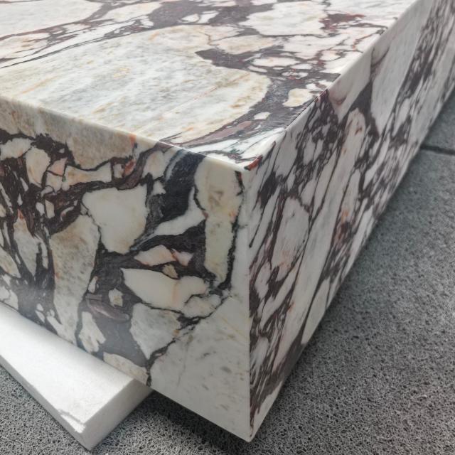 Square Calacatta Viola Marble Coffee Table