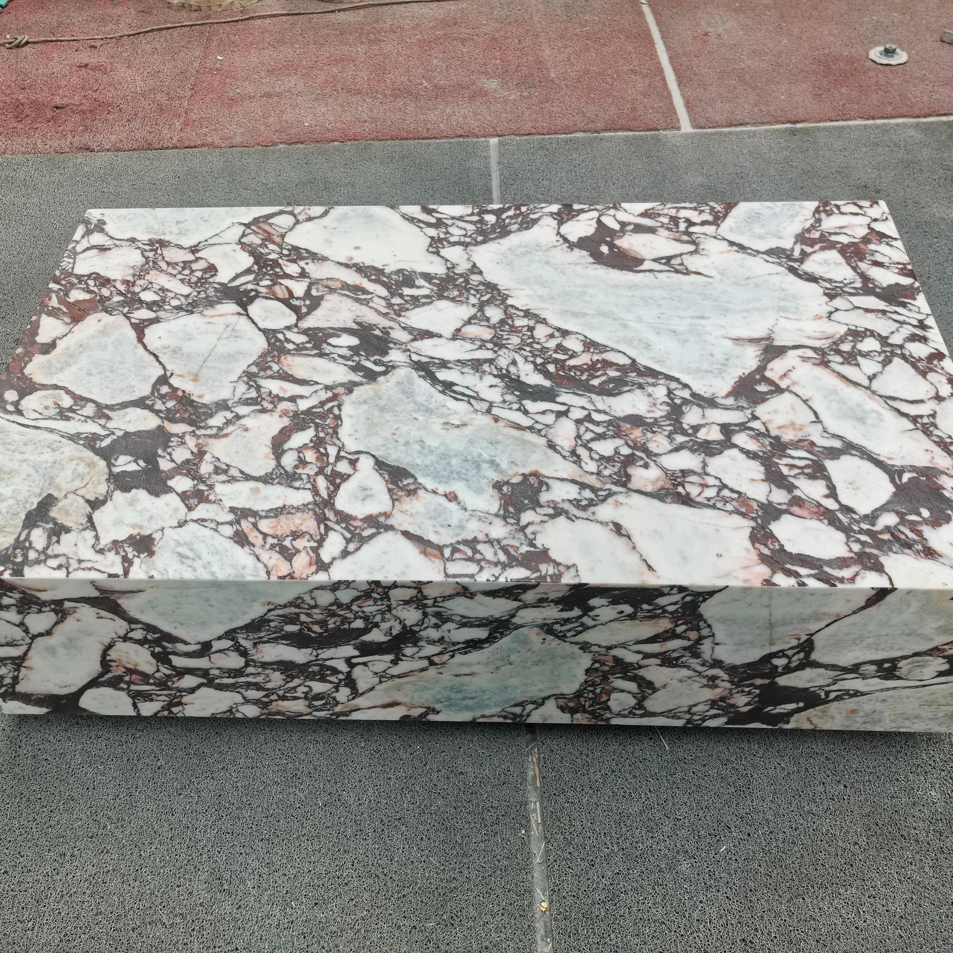 Square Calacatta Viola Marble Coffee Table
