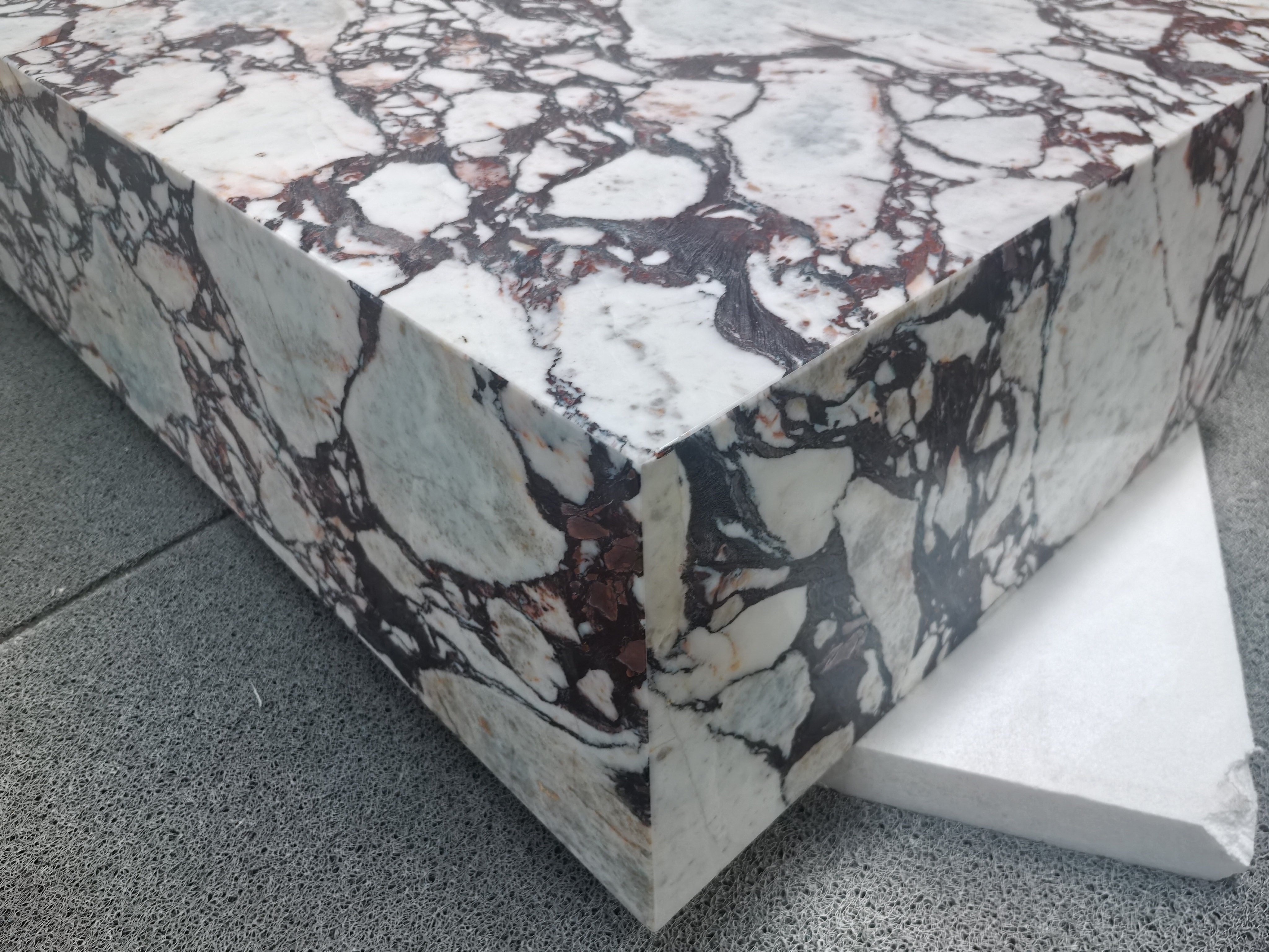 Square Calacatta Viola Marble Coffee Table
