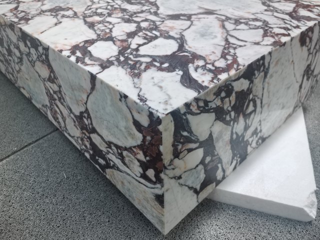 Square Calacatta Viola Marble Coffee Table