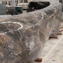 Venice Brown Marble Large Bar Counter