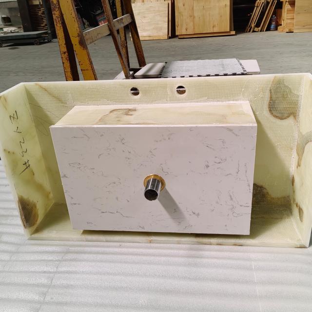Luxury Green Onyx Integrated Marble Wash Basin