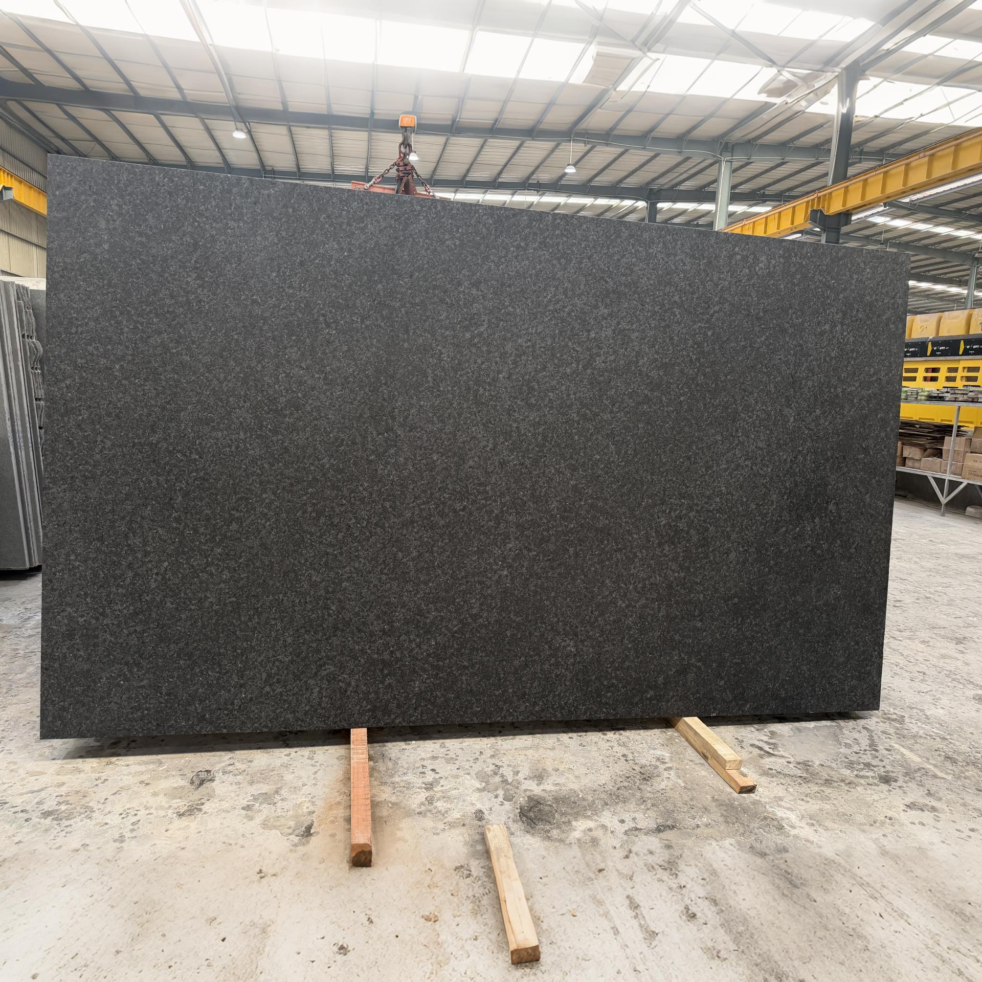 Leathered Angola Black Granite Slabs