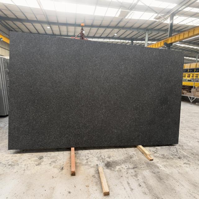 Leathered Angola Black Granite Slabs