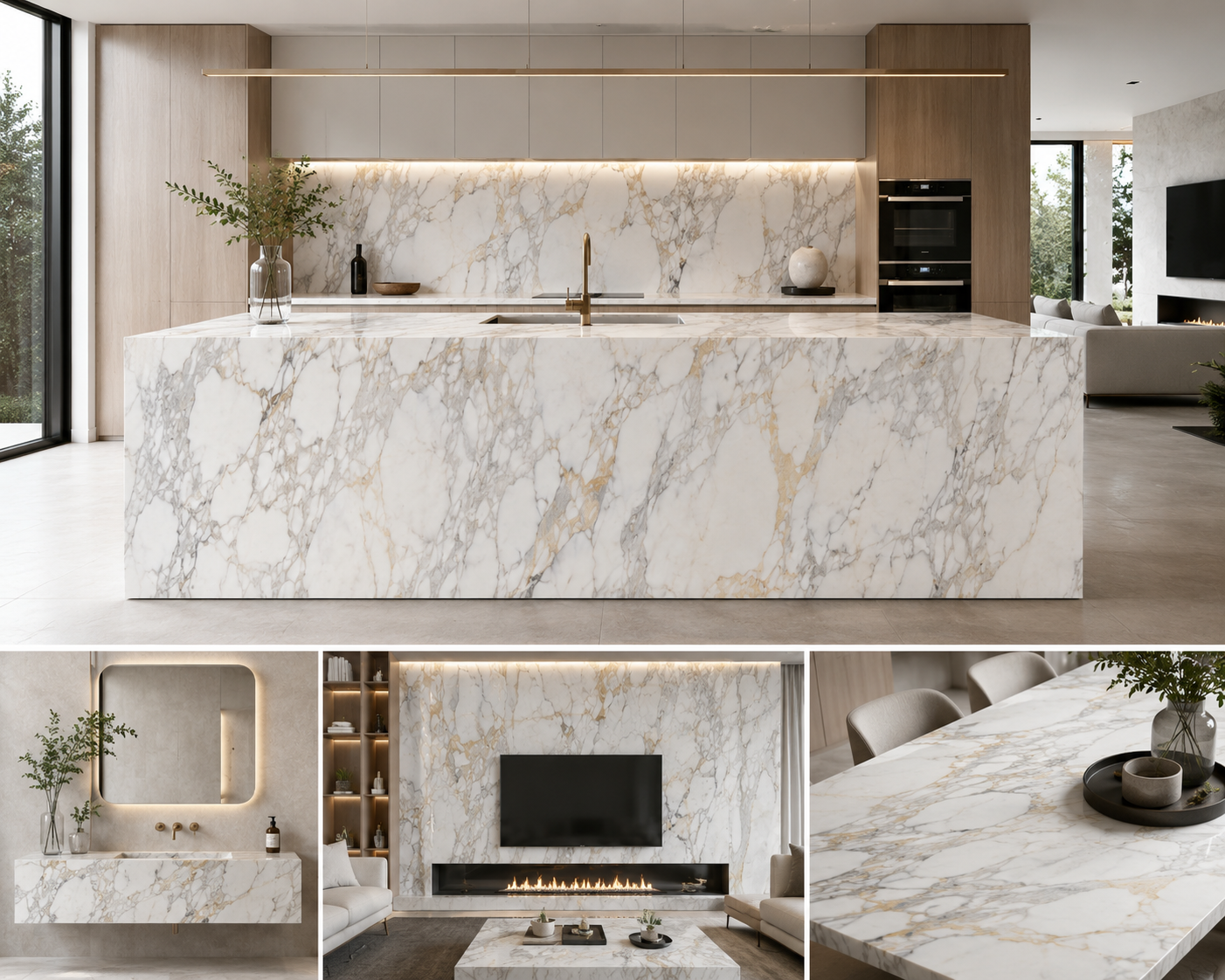 Calacatta Gold Marble Slab Premium Natural Marble