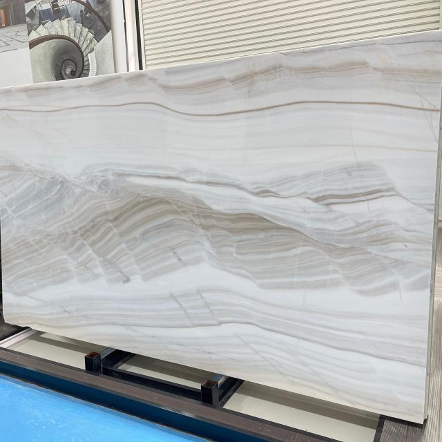 Bianco Lasa White Marble Slab Premium Natural White Marble