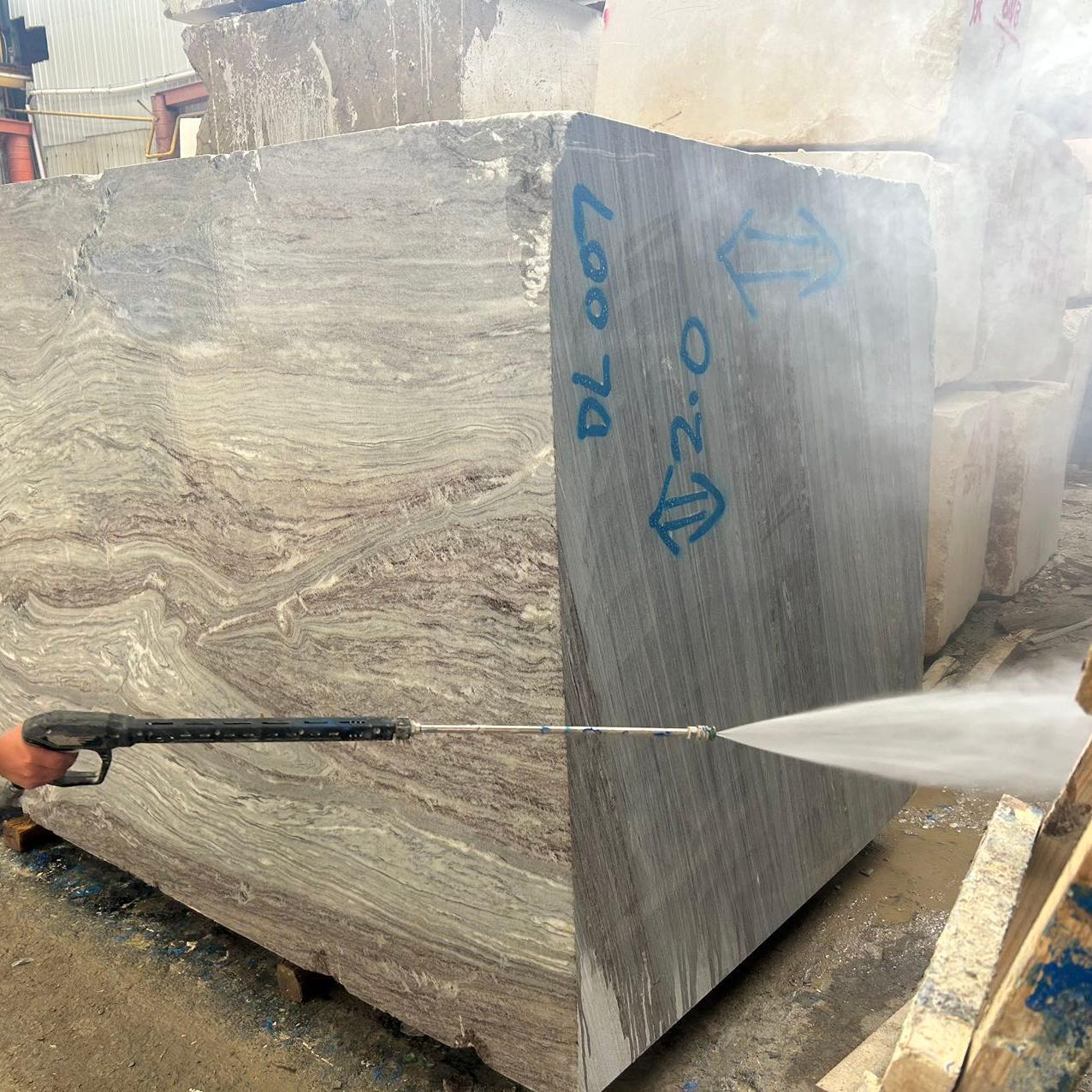 Luxury Cloudflow Blue Marble Slab