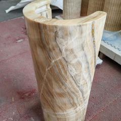 Natural Ice Jade Marble Console Table