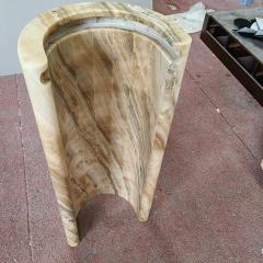 Natural Ice Jade Marble Console Table