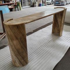 Natural Ice Jade Marble Console Table