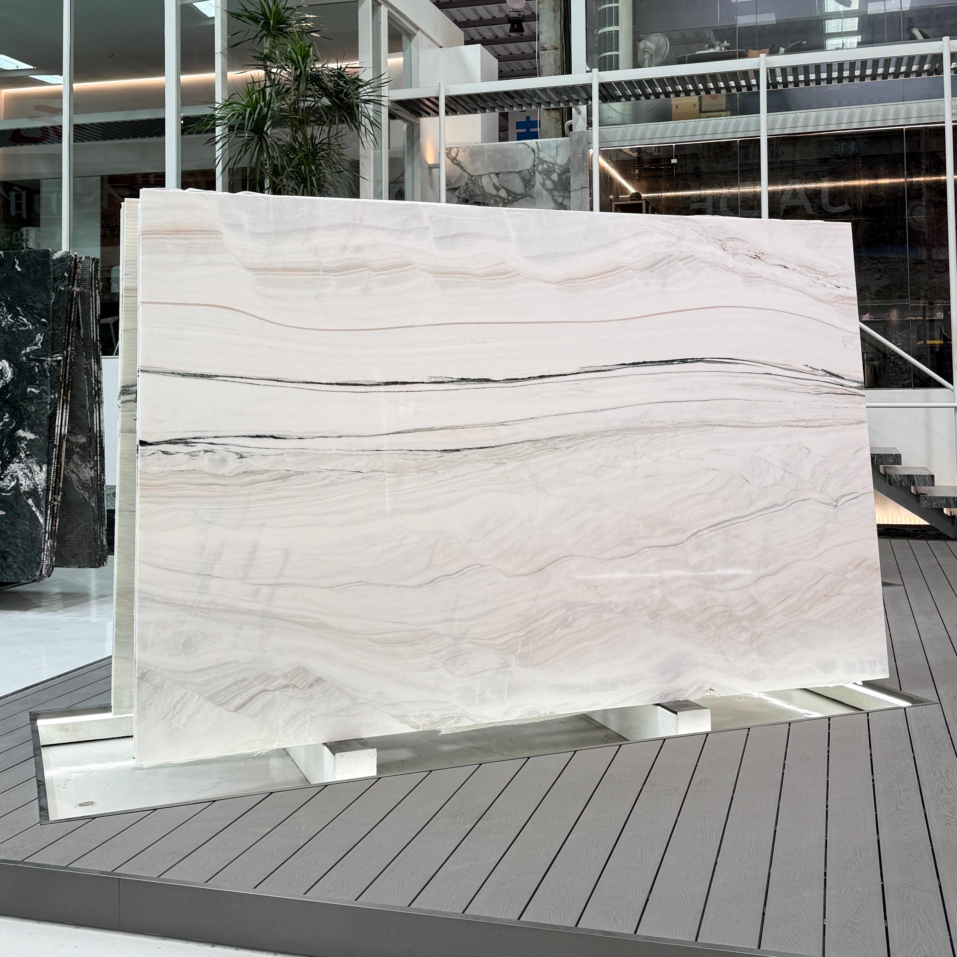 Bianco Lasa White Marble Slab Premium Natural White Marble