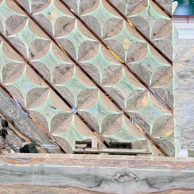 Natural Tiffany Green Marble Slabs