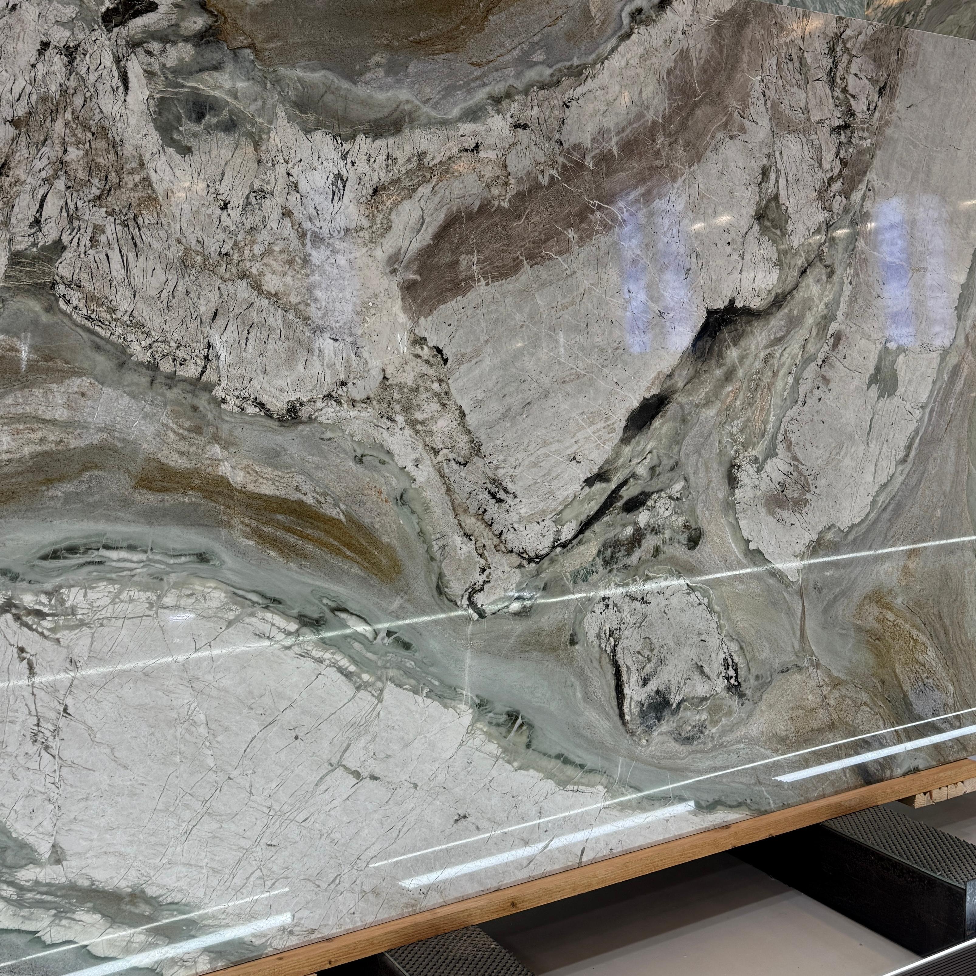 Natural Tiffany Green Marble Slabs