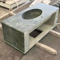 Victoria Green Marble Wash Basin Natural Green Tones