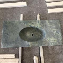 Victoria Green Marble Wash Basin Natural Green Tones