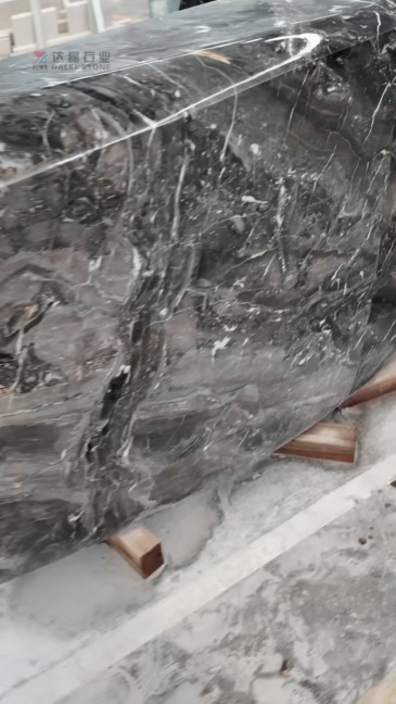 Venice Brown Marble Large Bar Counter