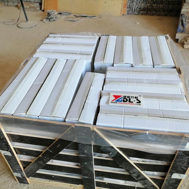 Rustic Yellow and White Quartzite Stacked Stone Panels