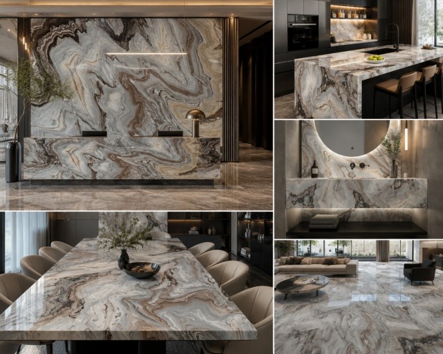 Impression Lafite Marble Slab  Premium Natural Stone