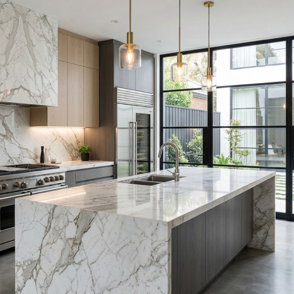 Fendi White Marble Slab Natural Luxury Stone