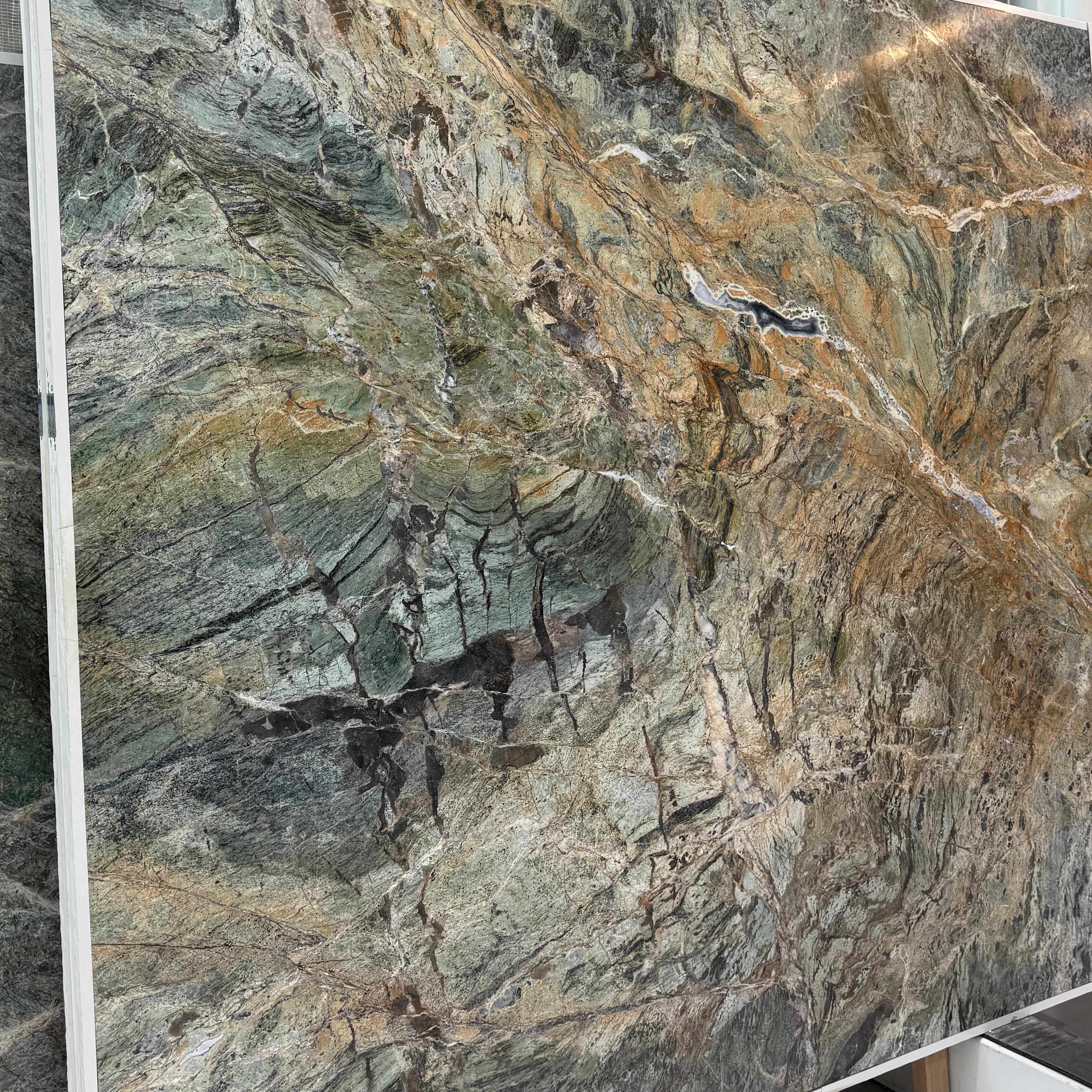 Natural Fusion Green Marble Slab