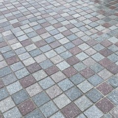 Natural Granite Porphyry Mesh-Mounted Tiles