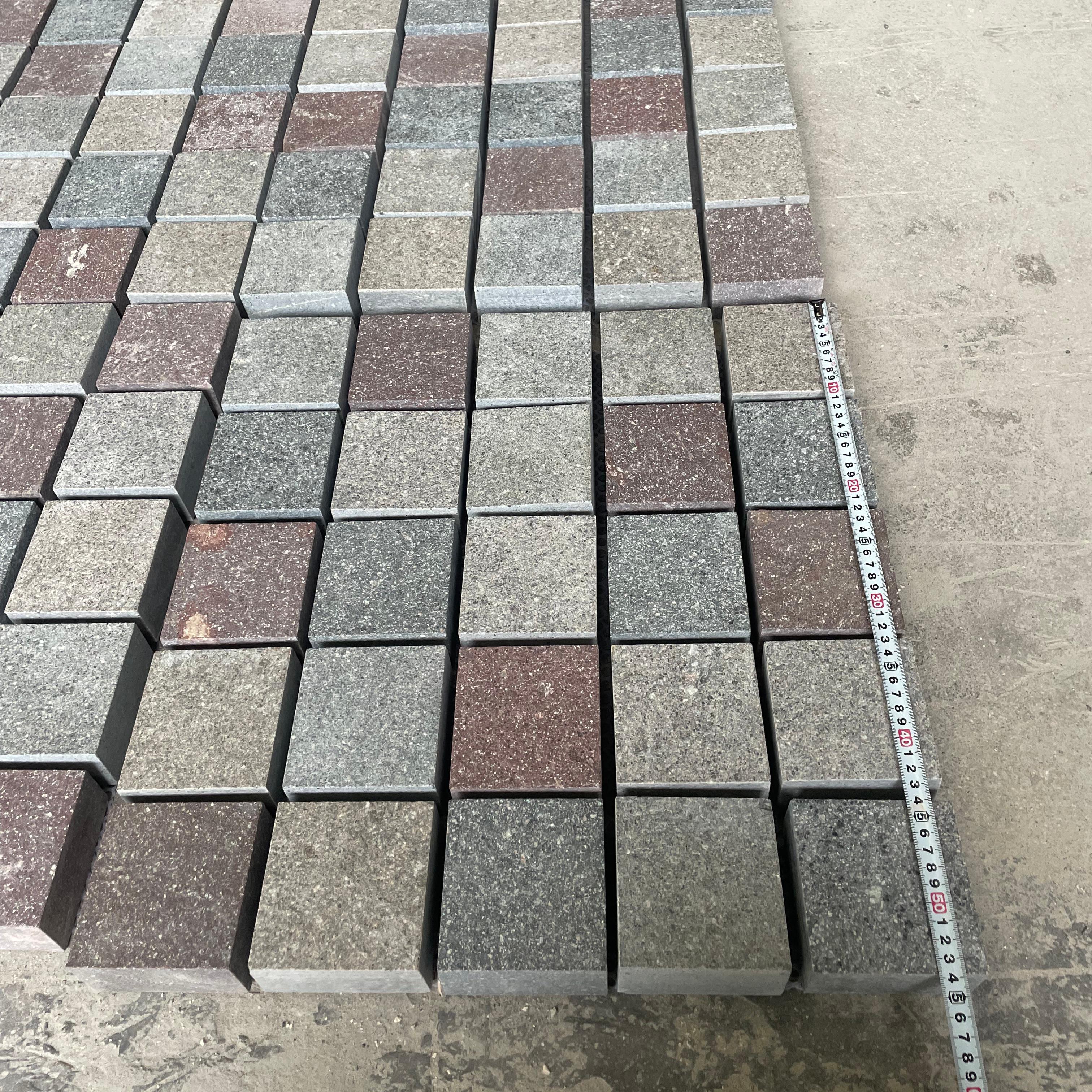 Natural Granite Porphyry Mesh-Mounted Tiles