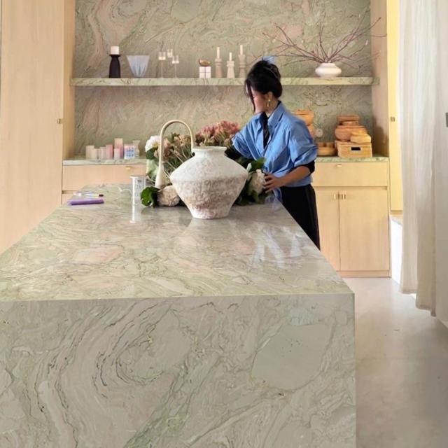 Natural Monet Four Seasons Marble Slab