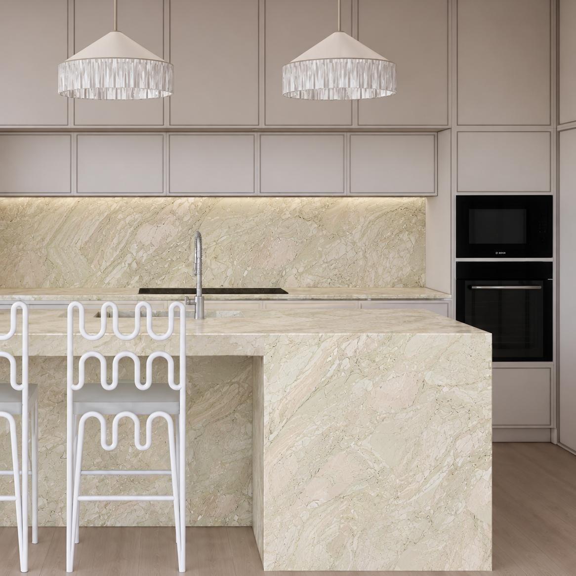 Natural Monet Four Seasons Marble Slab