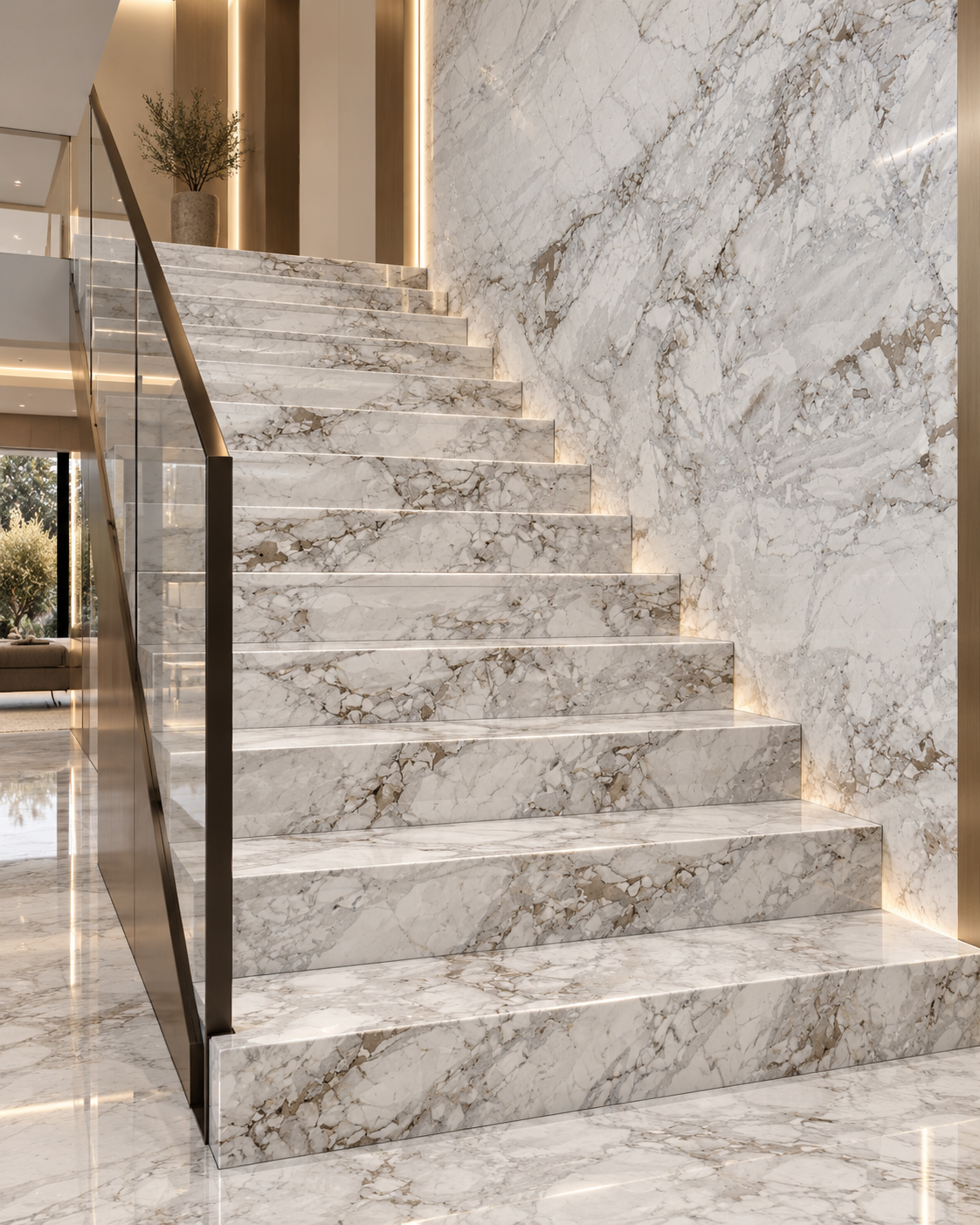 Fendi White Marble Slab Natural Luxury Stone