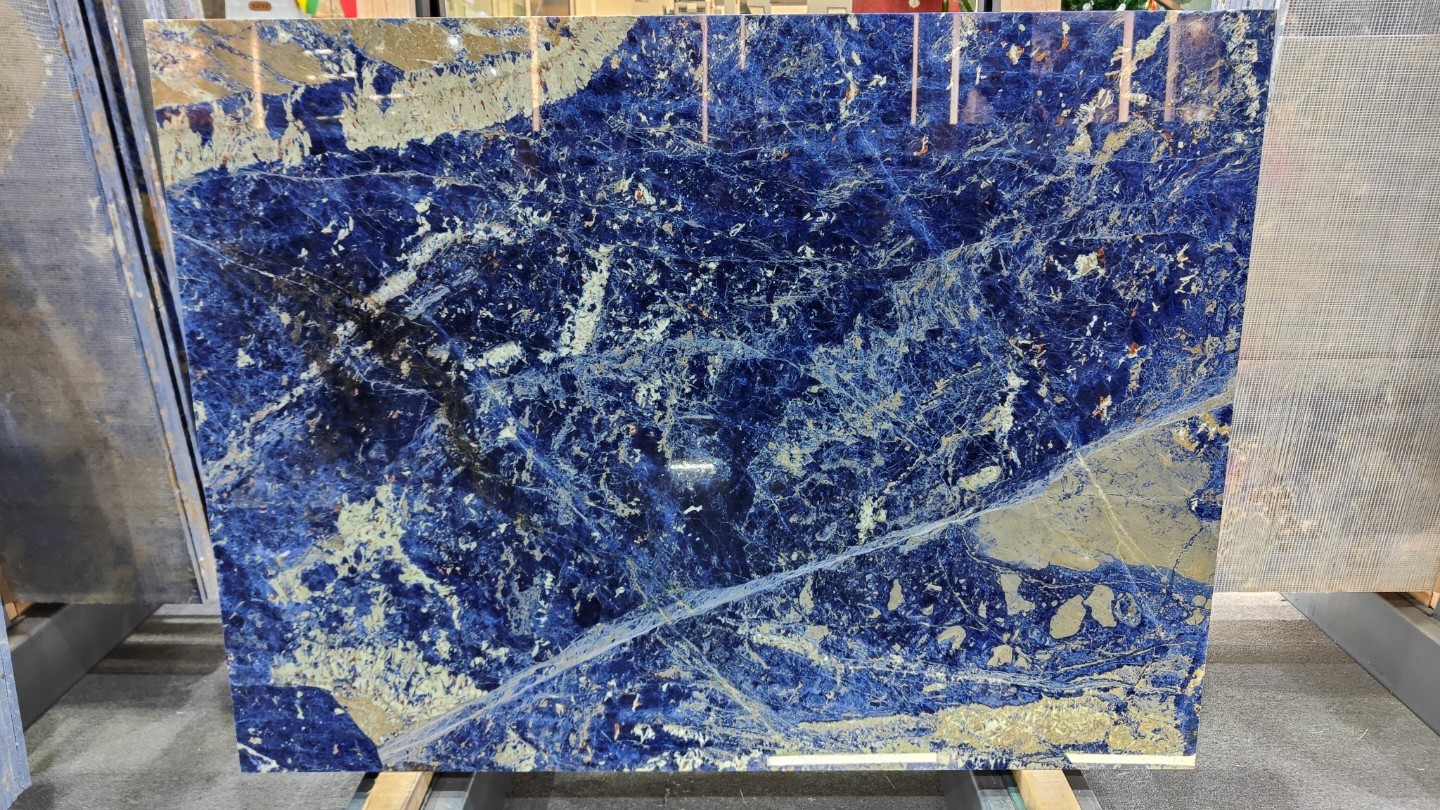 Bolivian Blue Marble Slab Luxury Natural Stone