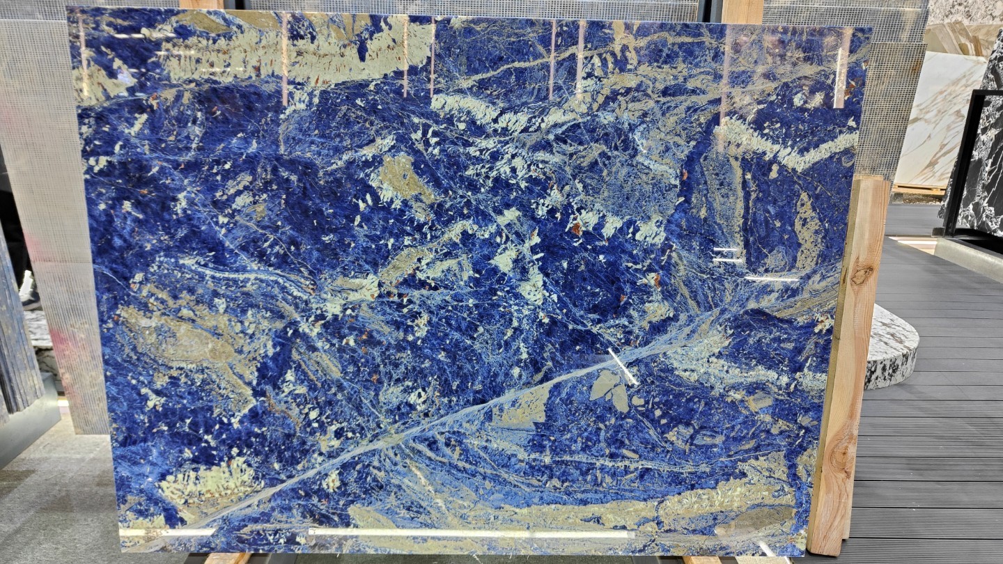 Bolivian Blue Marble Slab Luxury Natural Stone