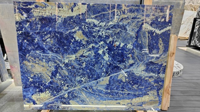 Bolivian Blue Marble Slab Luxury Natural Stone