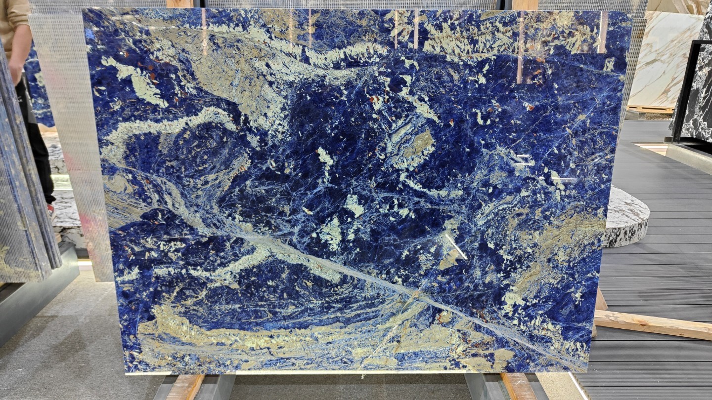 Bolivian Blue Marble Slab Luxury Natural Stone