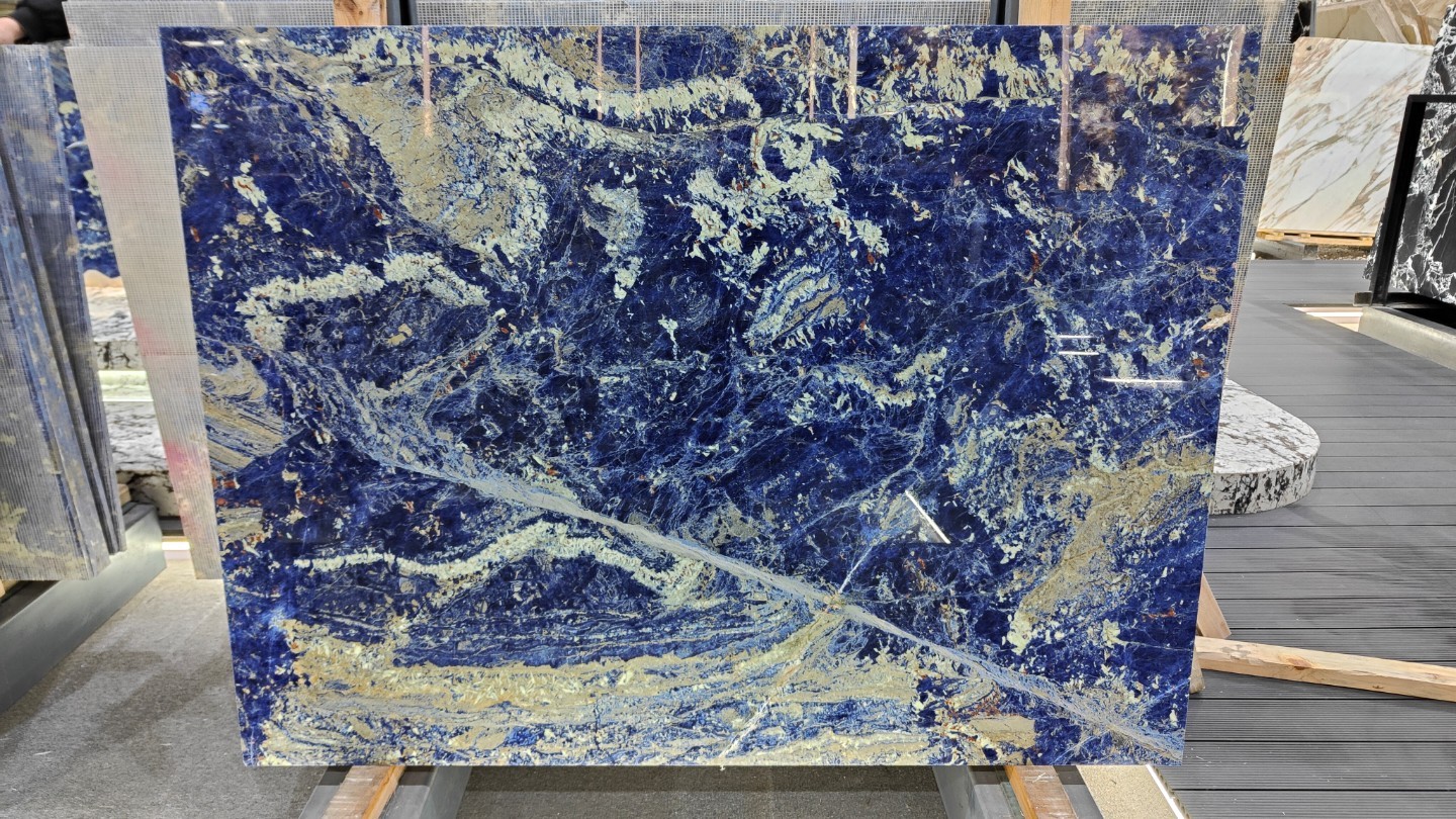 Bolivian Blue Marble Slab Luxury Natural Stone