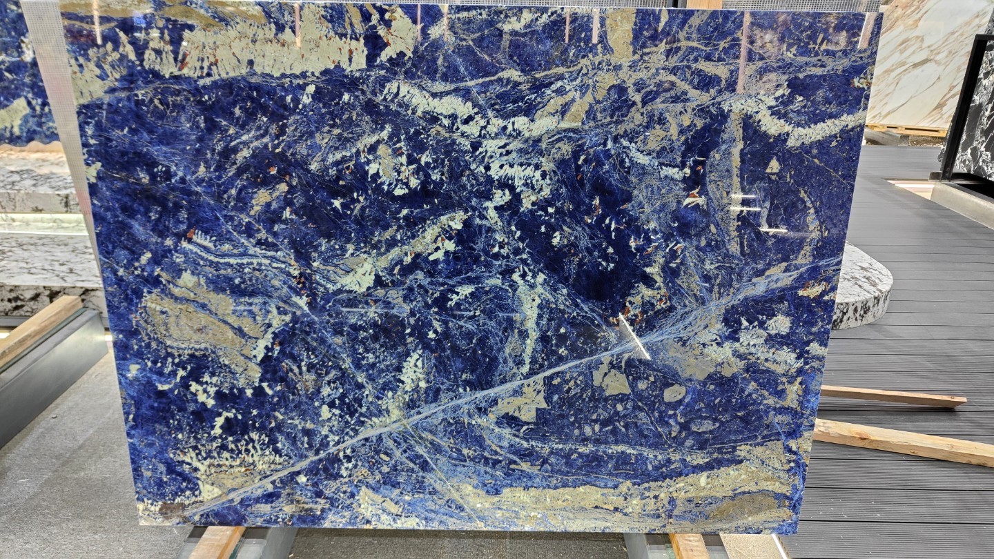 Bolivian Blue Marble Slab Luxury Natural Stone