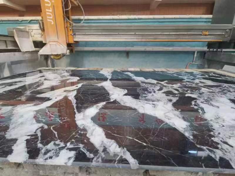 Luxury Bvlgari Black Marble Slab
