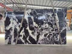 Luxury Bvlgari Black Marble Slab