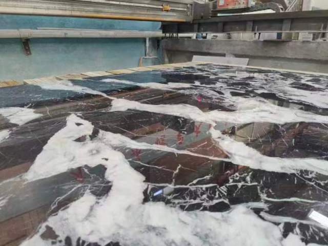 Luxury Bvlgari Black Marble Slab