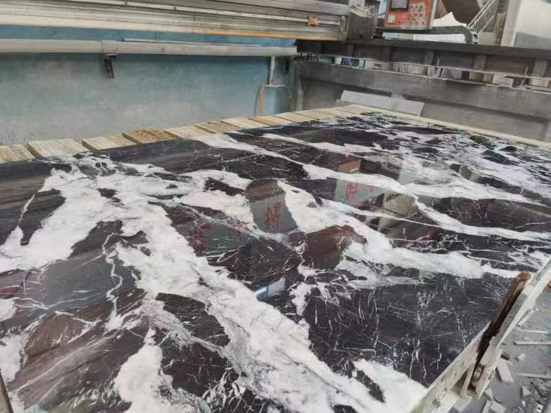 Luxury Bvlgari Black Marble Slab