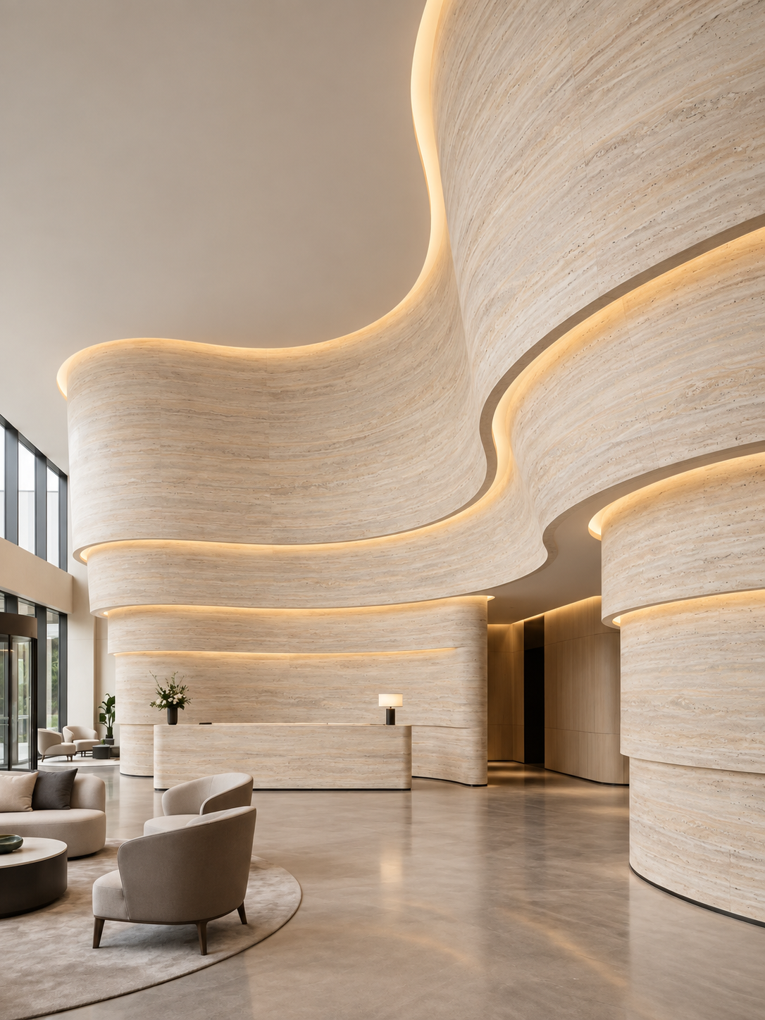 Luxury Lane Crawford Travertine Slabs