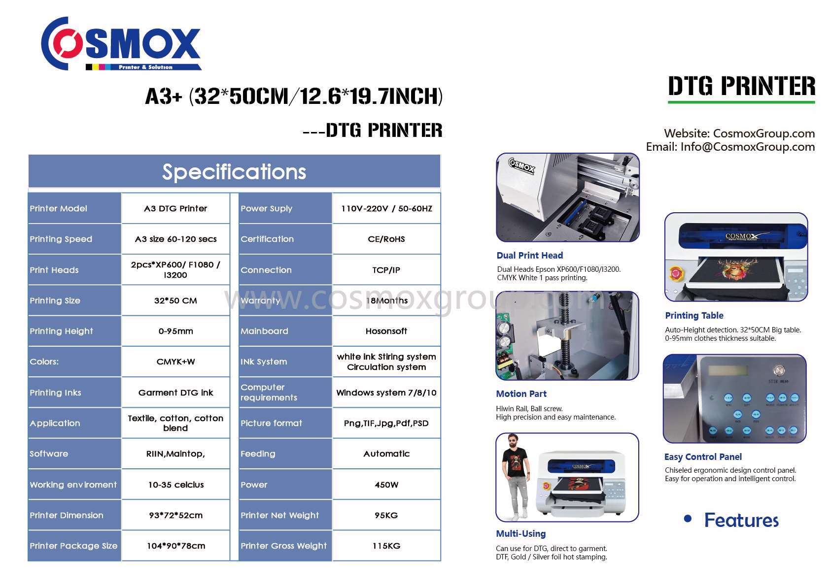 A3+ size UV flatbed printer dual heads UV DTF Printer