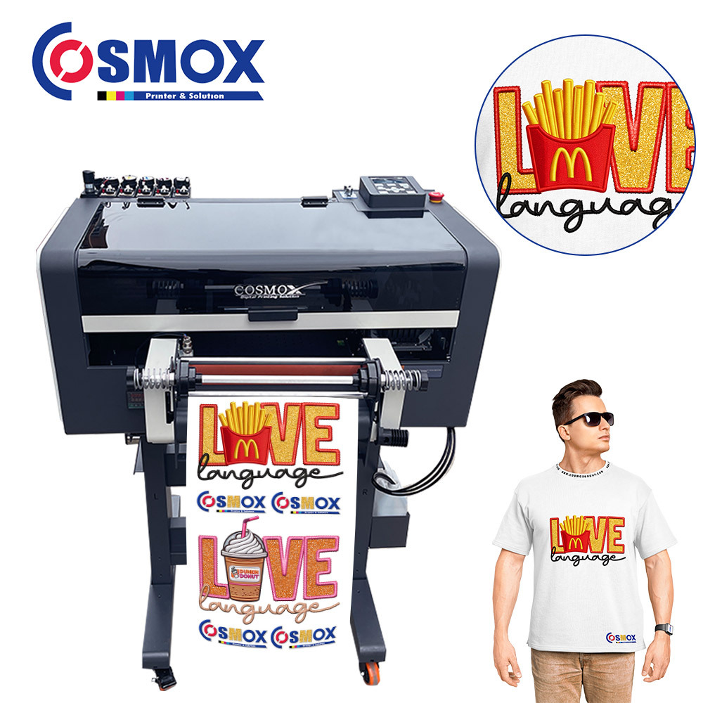 A3 A1 UV 3D Puff Embroidery DTF Printer