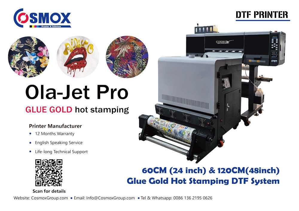 3-4 heads Gold Stamping (60CM/120CM) DTF Printer